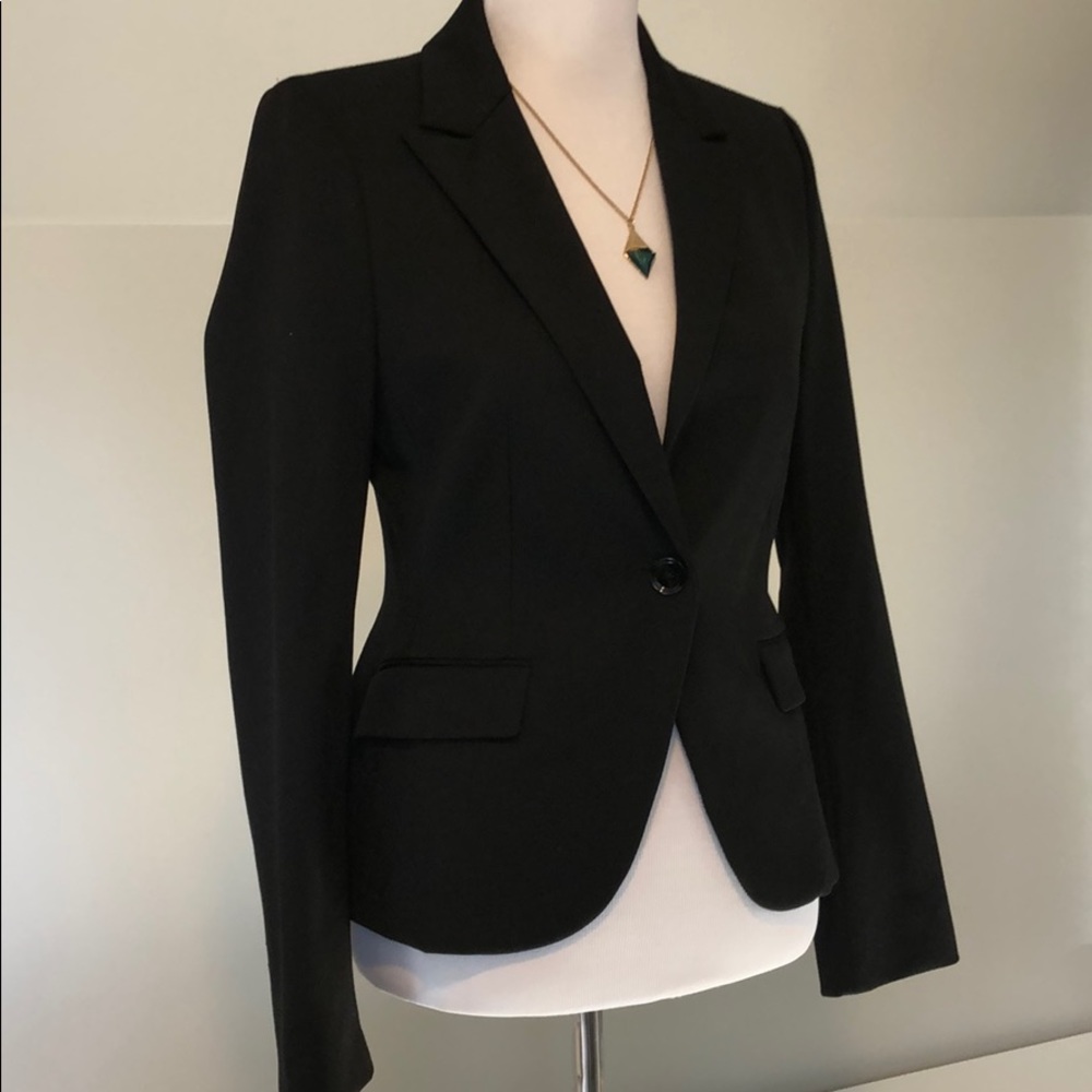 Express black one button blazer NWT